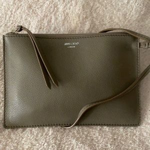 AUTHENTIC-NEW Jimmy Choo leather wristlet/pouch. Accepting offers🔥